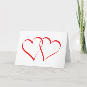 Cartes Pour Fêtes Annuelles Embrasser les coeurs