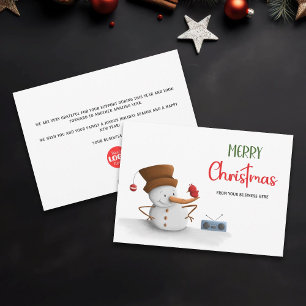 Cartes Pour Fêtes Annuelles Émission drôle de radio Joyeux Noël Entreprise