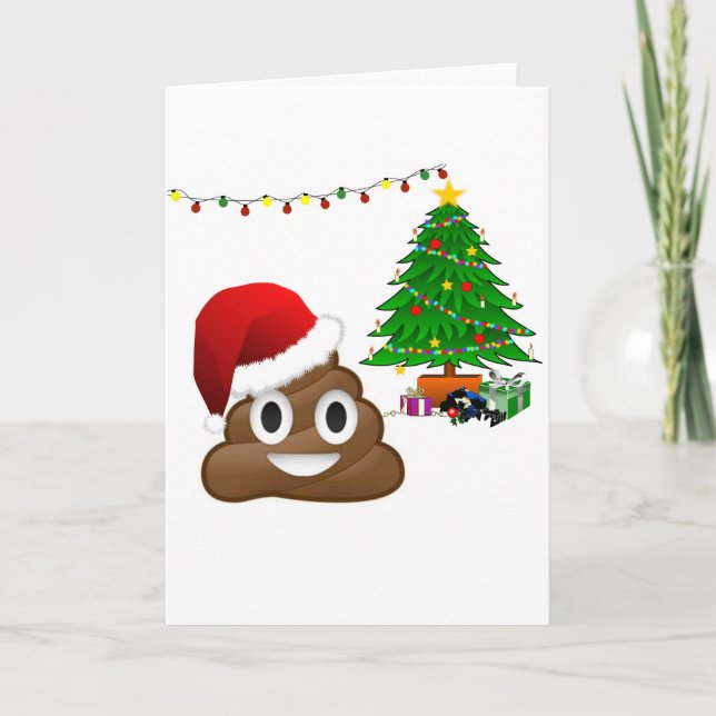 Cartes Pour Fêtes Annuelles emoji de noël (Devant)