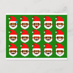 Cartes Pour Fêtes Annuelles émoticônes de père Noël
