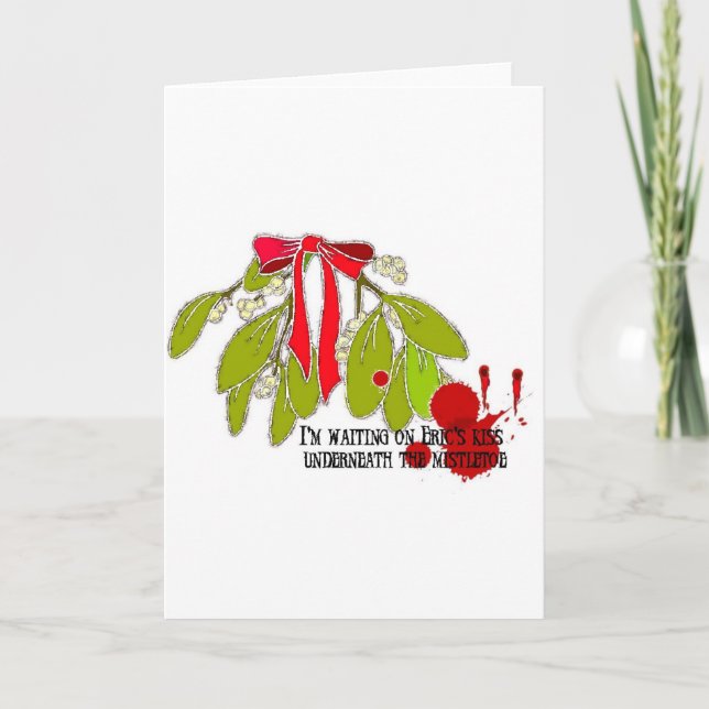 Cartes Pour Fêtes Annuelles En attendant Eric sous le Mistletoe (Devant)