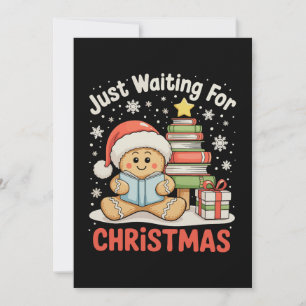 Cartes Pour Fêtes Annuelles En Attente De Noël Gingerbread Lire Livre
