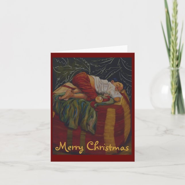 Cartes Pour Fêtes Annuelles En attente de Père Noël (Devant)