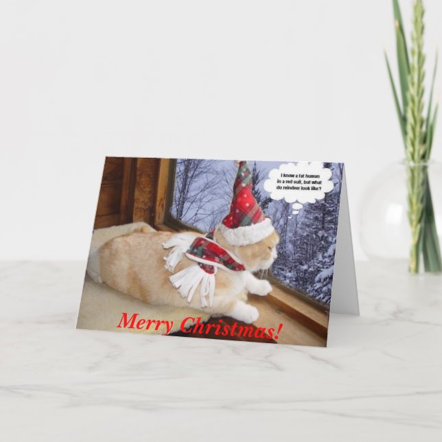 Cartes Pour Fêtes Annuelles En attente de Père Noël (Devant)