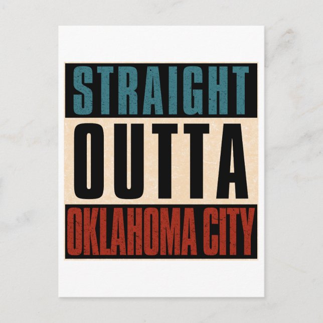 Cartes Pour Fêtes Annuelles En-dehors de Oklahoma City Oklahoma OK (Devant)