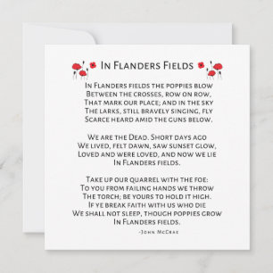 Cartes Pour Fêtes Annuelles En Flandre, Les Papes Font Sauter John McCrae