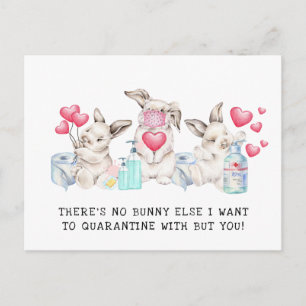 Cartes Pour Fêtes Annuelles En Quarantaine Avec Vous   Beaux Bunnies Valentine