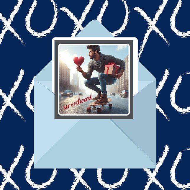 Cartes Pour Fêtes Annuelles En route avec Cadeau Chéri Valentine (Créateur téléchargé)