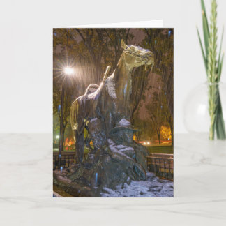 Cartes Pour Fêtes Annuelles Encore de la vie, congelée