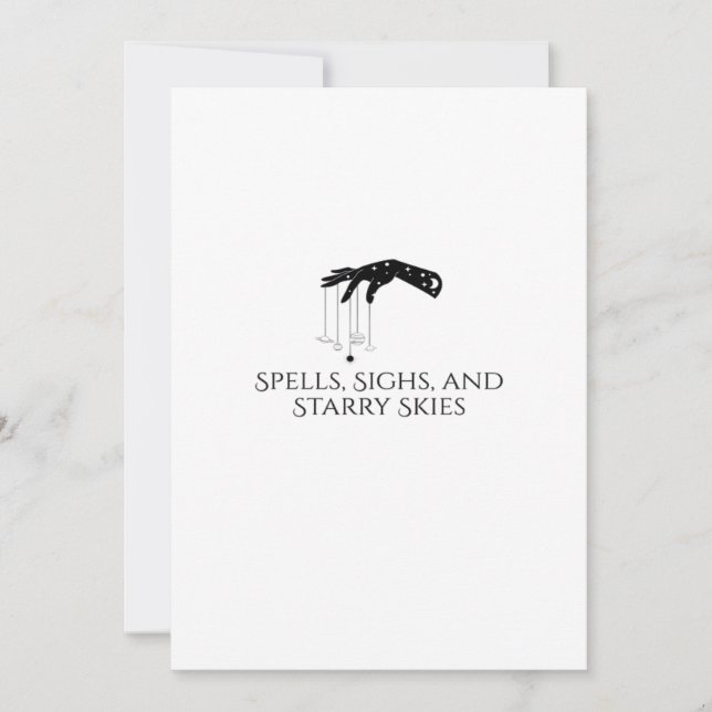 Cartes Pour Fêtes Annuelles Encre Whimsigoth – Forêts Mystiques, Lunes & Magie (Devant)