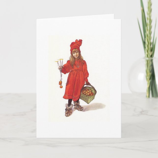 Cartes Pour Fêtes Annuelles Enfant suédois (Devant)