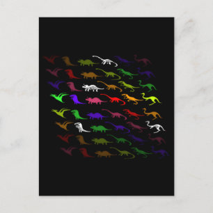 Cartes Pour Fêtes Annuelles Enfants cool arc-en-ciel coloré mignon dinosaure