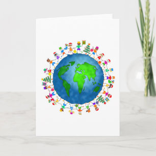 Cartes Pour Fêtes Annuelles Enfants de Noël dans le monde