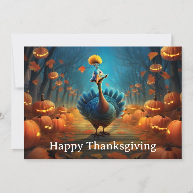 Cartes Pour Fêtes Annuelles Enfants de Thanksgiving 9 (Devant)