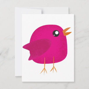 Cartes Pour Fêtes Annuelles Enfants mignonette birdy