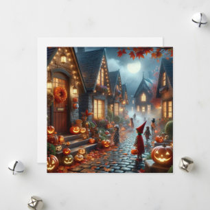 Cartes Pour Fêtes Annuelles enfants qui demandent des friandises pour Hallowee