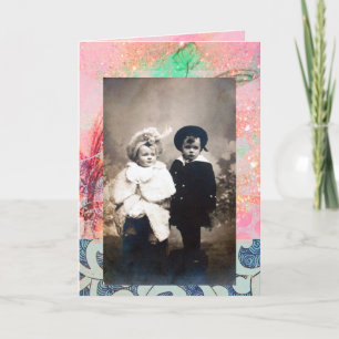 Cartes Pour Fêtes Annuelles ENFANTS vintages