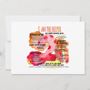 Cartes Pour Fêtes Annuelles Enneagram Type 2 - Je Suis L'Aide