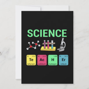 Cartes Pour Fêtes Annuelles Enseignant Cadeau Sciences Définition de l'enseign