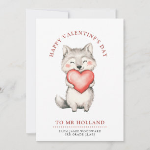 Cartes Pour Fêtes Annuelles Enseignant Joyeuse Saint-Valentin   