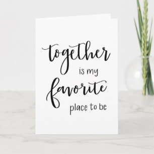 CARTES POUR FÊTES ANNUELLES "ENSEMBLE" EST MA FAÇON FAVORITE D'ÊTRE À NOËL