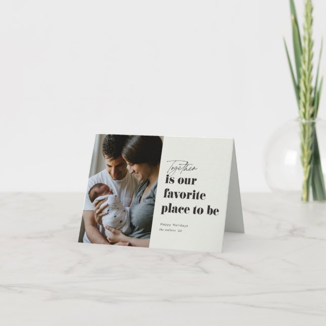 Cartes Pour Fêtes Annuelles Ensemble est notre endroit préféré photo (Devant)