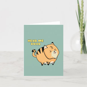 Cartes Pour Fêtes Annuelles Entendre Ce Tigre