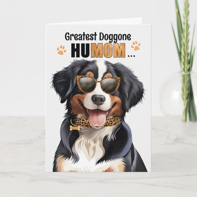 Cartes Pour Fêtes Annuelles Entlebucher Mountain Dog Best HuMOM Fête des mères (Devant)