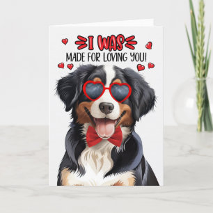 Cartes Pour Fêtes Annuelles Entlebucher Mountain Dog Made Love You Valentine