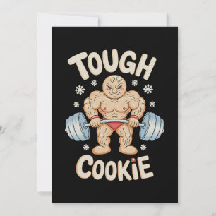Cartes Pour Fêtes Annuelles Entraînement Tough Cookie Gym Gingerbread Noël