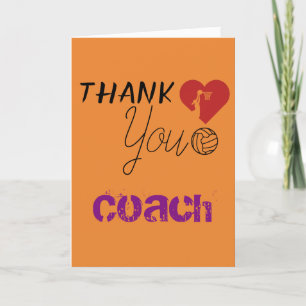 Cartes Pour Fêtes Annuelles Entraîneur du Merci cardiaque de Netball