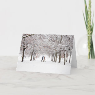 Cartes Pour Fêtes Annuelles Entre les arbres