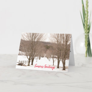 Cartes Pour Fêtes Annuelles Entreprise d'appréciation client Vermont