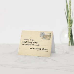 Cartes Pour Fêtes Annuelles Enveloppe avec des mots uniques à la salutation uk