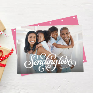 Cartes Pour Fêtes Annuelles Envoi d'amour mignon une photo Valentine