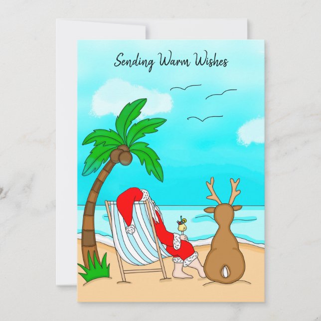Cartes Pour Fêtes Annuelles Envoi de voeux chauds des Snowbirds Noël (Devant)