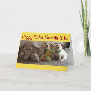 CARTES POUR FÊTES ANNUELLES ENVOYER "CHIENS" ET PAS UN CHIEN À **EASTER**