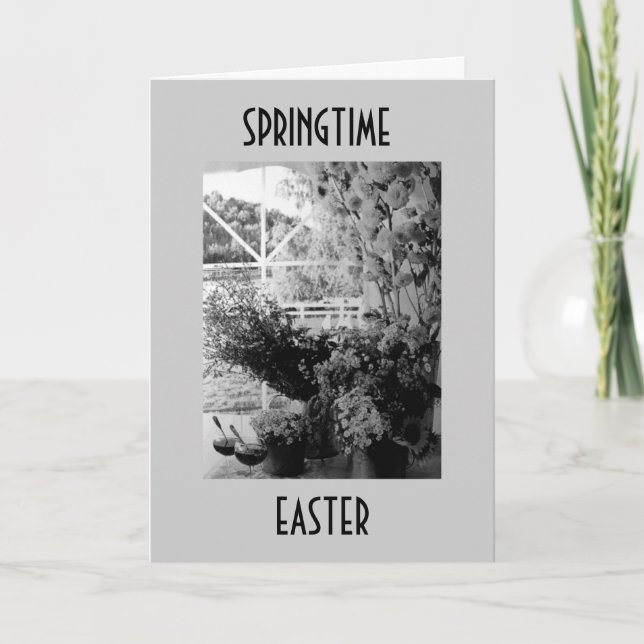CARTES POUR FÊTES ANNUELLES ENVOYEZ DES SOUHAITS POUR UN PRINTEMPS HEUREUX ET  (Devant)