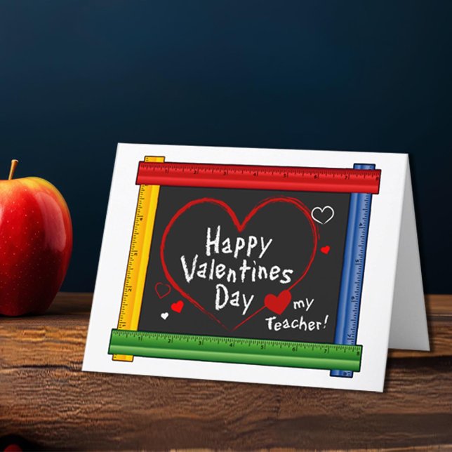 Cartes Pour Fêtes Annuelles Envoyez vos salutations pour la Journée des Maître (Celebrate your Teacher, Happy Valentine's Day!  Love My Teacher!)