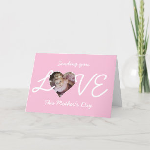 Cartes Pour Fêtes Annuelles Envoyez-vous l'amour Photo dans le coeur Fête des
