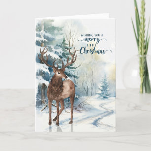 Cartes Pour Fêtes Annuelles Epiphany salutations Reindee Joyeux Petit Noël