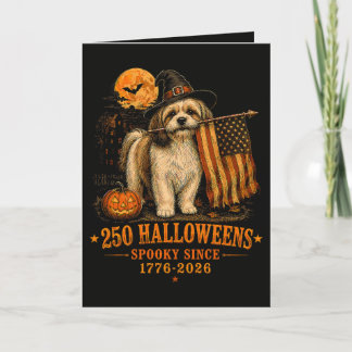 Cartes Pour Fêtes Annuelles Épouvantable 250 Halloween Shih Tzu Patriotique 17