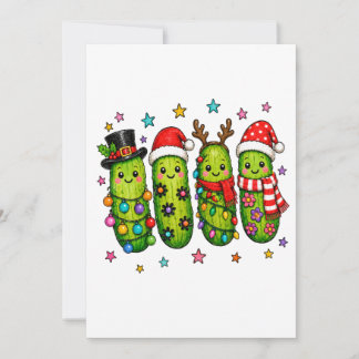 Cartes Pour Fêtes Annuelles Équipe de Pickle de Noël