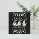 Équipe de roulage de Lefse Gnome de Noël de cuisso