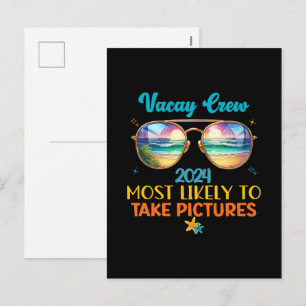 Cartes Pour Fêtes Annuelles Équipe de vacances 2024