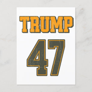 Cartes Pour Fêtes Annuelles Équipe Retro Trump 47 Vintage