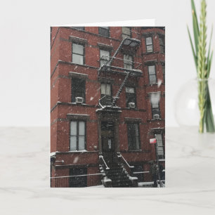 Cartes Pour Fêtes Annuelles Escalier de secours Upper West Side NYC New York H