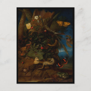 Cartes Pour Fêtes Annuelles Escargots Goblincore vintages, Serpents, vers Hall