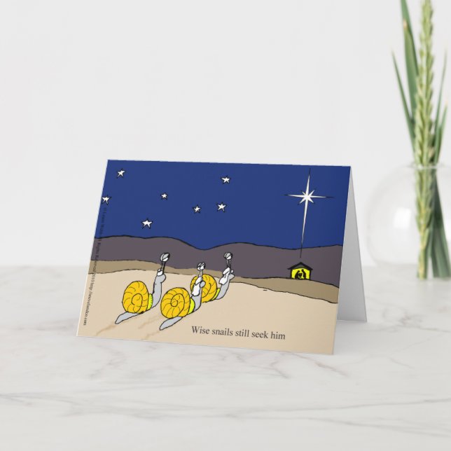 Cartes Pour Fêtes Annuelles Escargots sages (Devant)