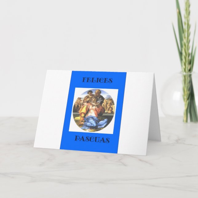 Cartes Pour Fêtes Annuelles Espagnol Pâques de Felices Pascuas (Devant)